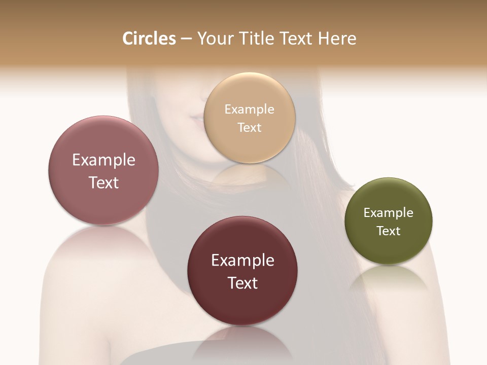 Woman Isolated Cute PowerPoint Template