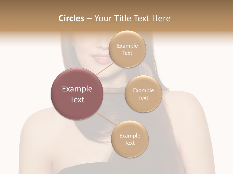 Woman Isolated Cute PowerPoint Template