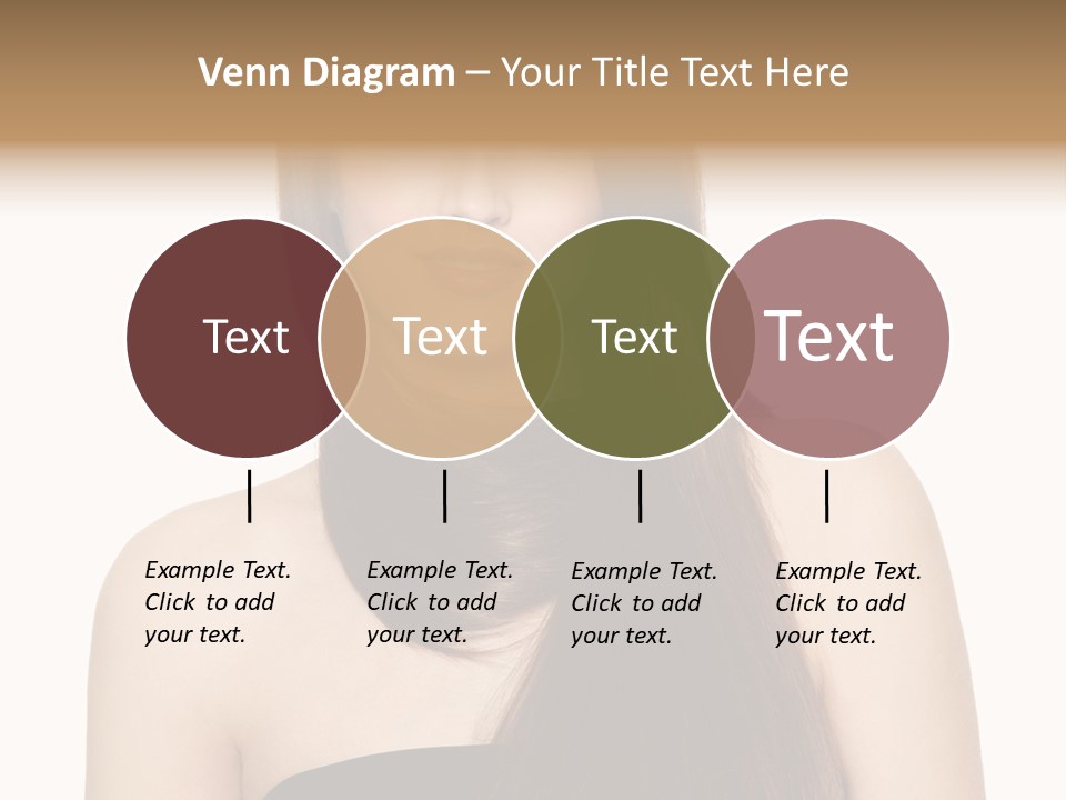 Woman Isolated Cute PowerPoint Template