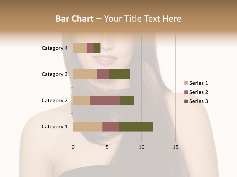 Woman Isolated Cute PowerPoint Template