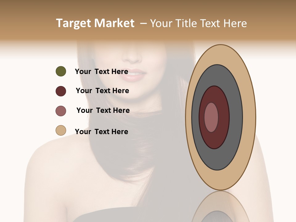 Woman Isolated Cute PowerPoint Template