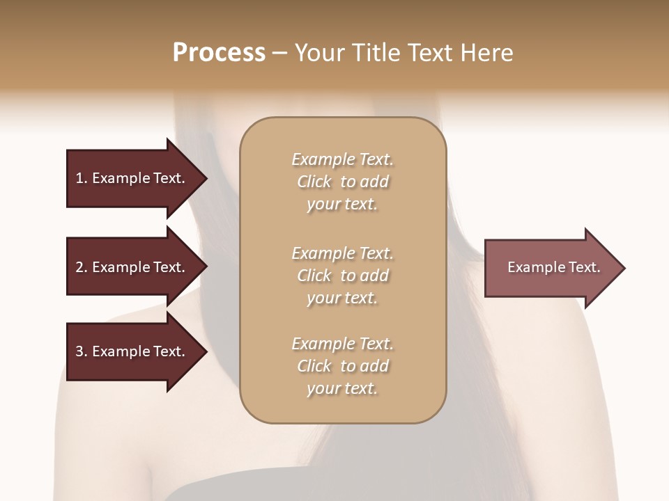Woman Isolated Cute PowerPoint Template