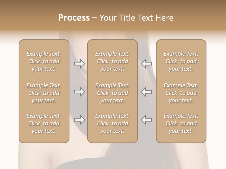 Woman Isolated Cute PowerPoint Template