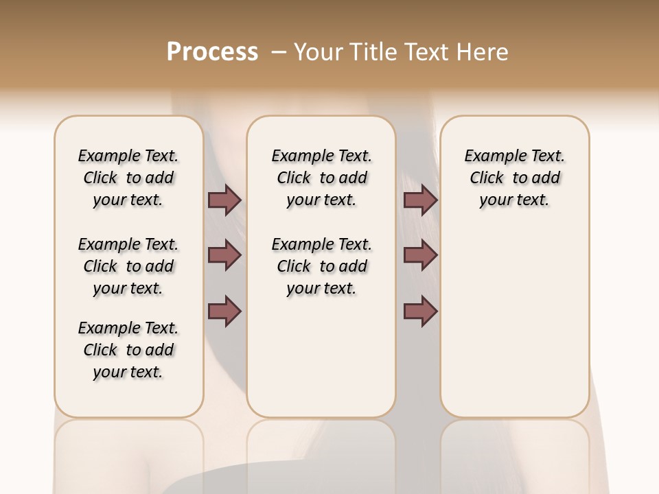 Woman Isolated Cute PowerPoint Template