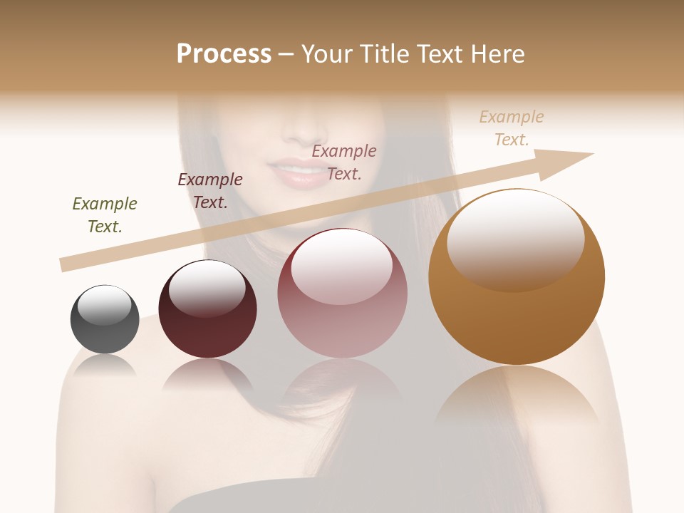 Woman Isolated Cute PowerPoint Template