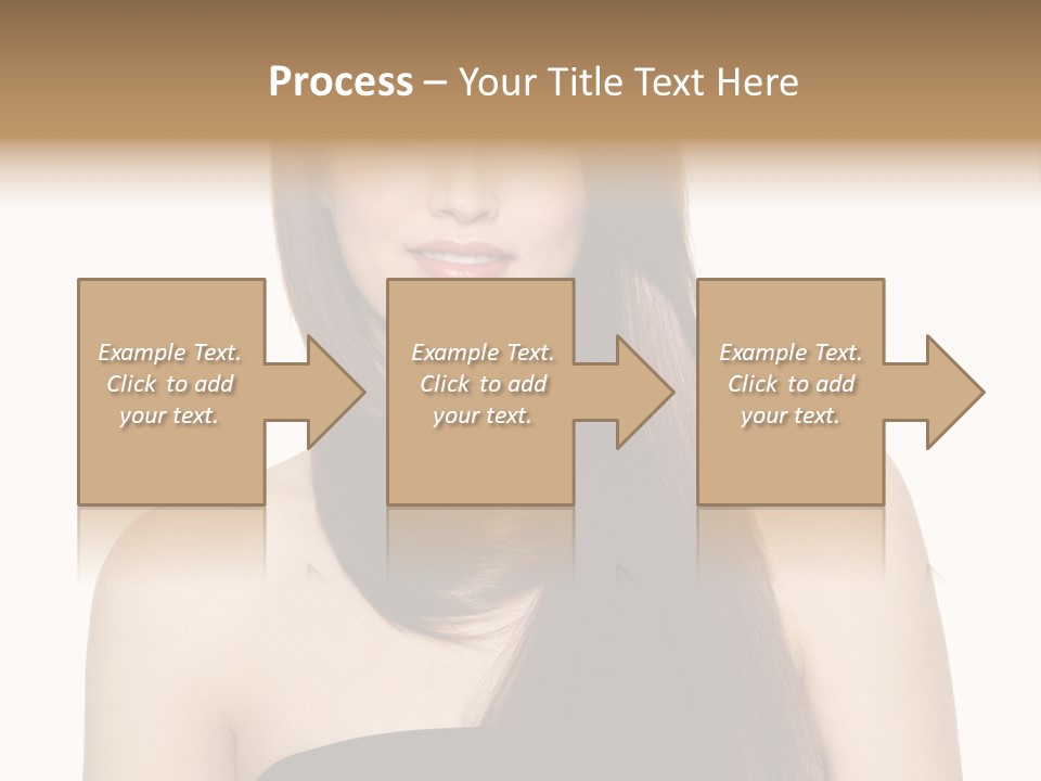 Woman Isolated Cute PowerPoint Template
