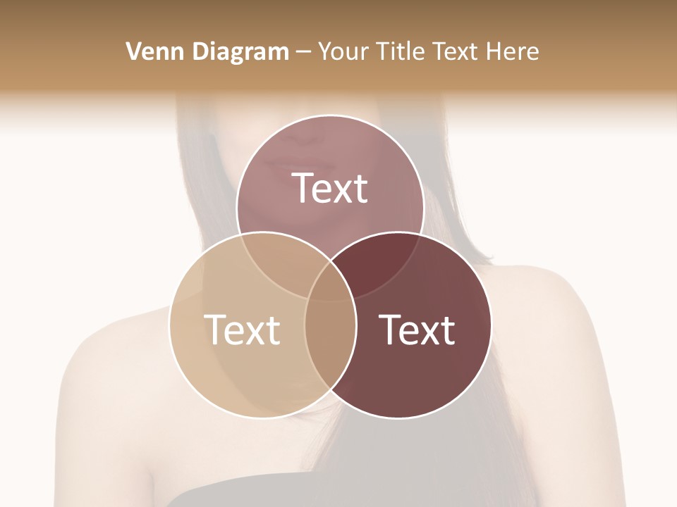 Woman Isolated Cute PowerPoint Template