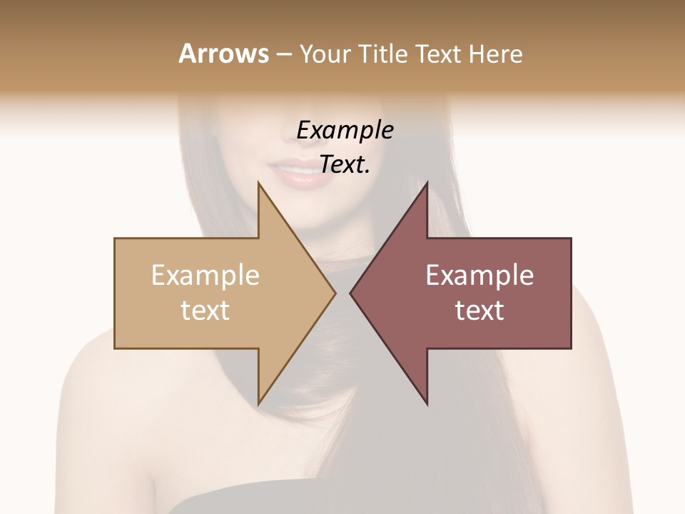 Woman Isolated Cute PowerPoint Template