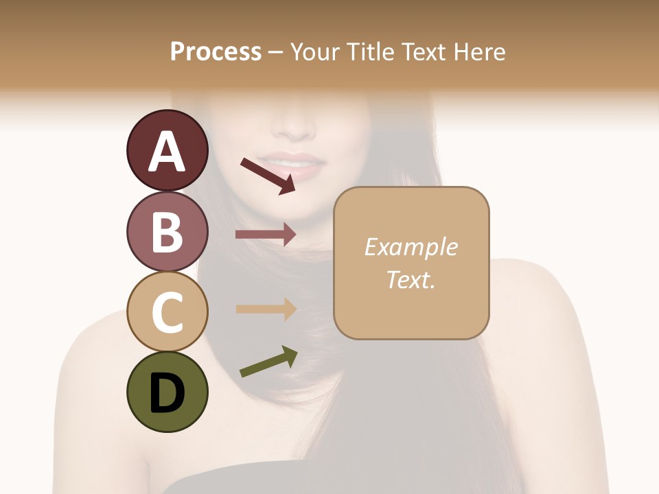 Woman Isolated Cute PowerPoint Template