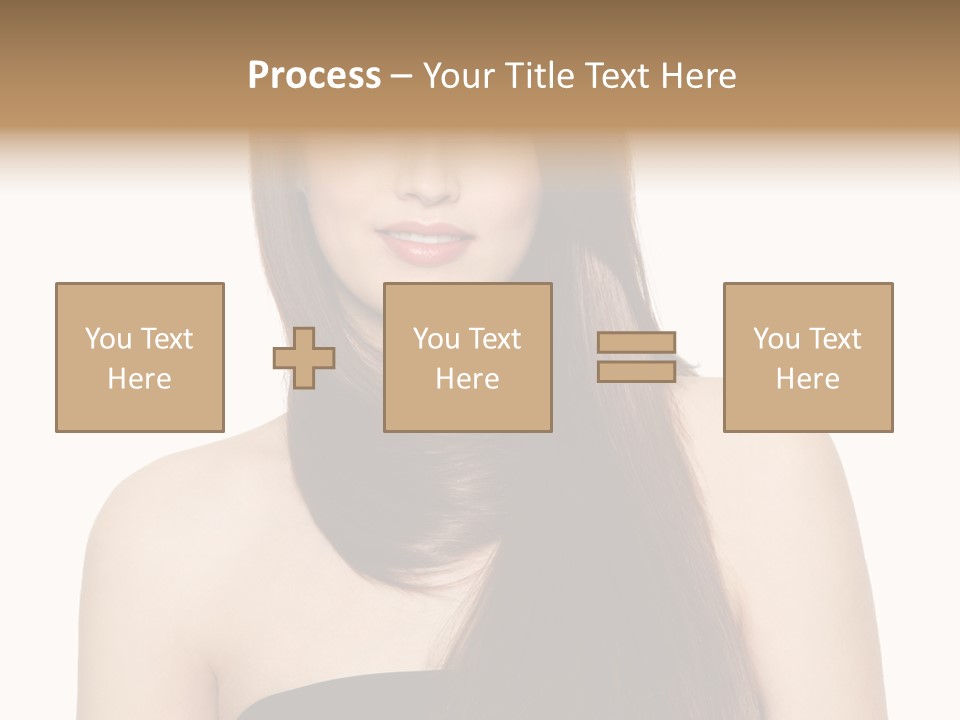 Woman Isolated Cute PowerPoint Template