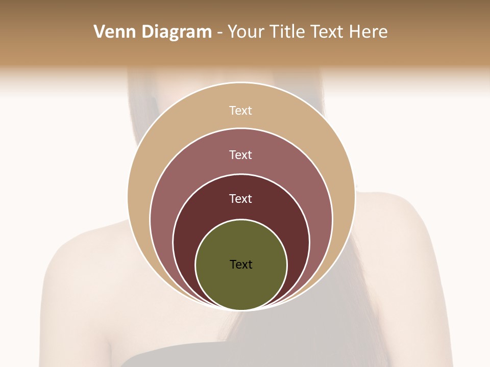 Woman Isolated Cute PowerPoint Template