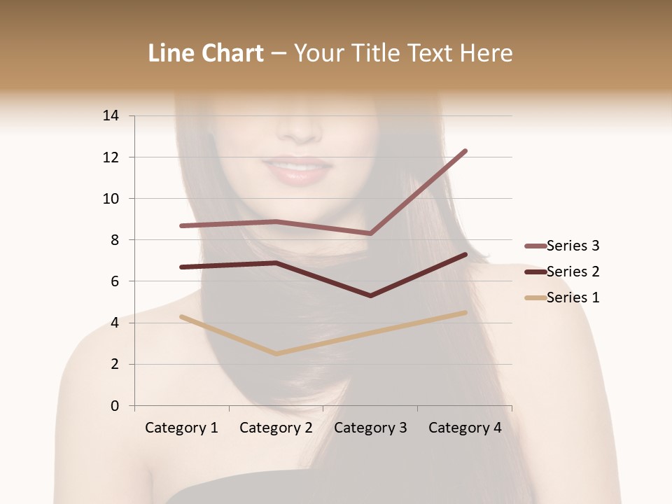 Woman Isolated Cute PowerPoint Template