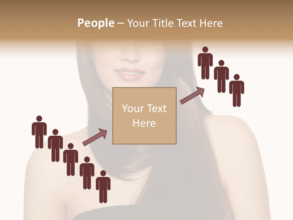 Woman Isolated Cute PowerPoint Template