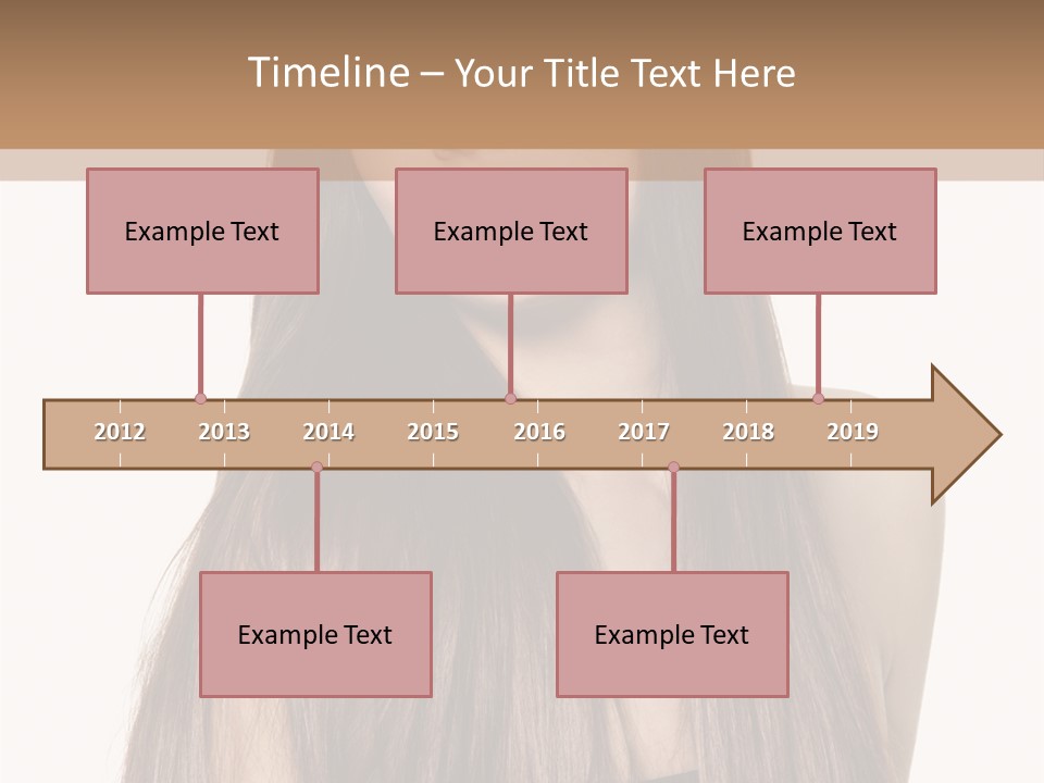 Girl Face Vertical PowerPoint Template
