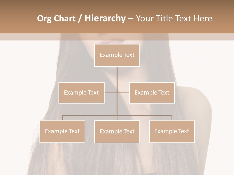 Girl Face Vertical PowerPoint Template