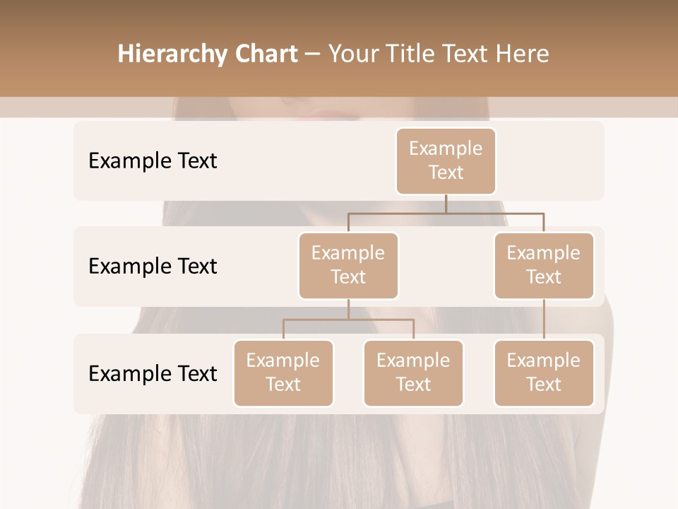 Girl Face Vertical PowerPoint Template
