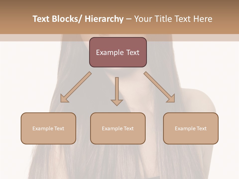 Girl Face Vertical PowerPoint Template