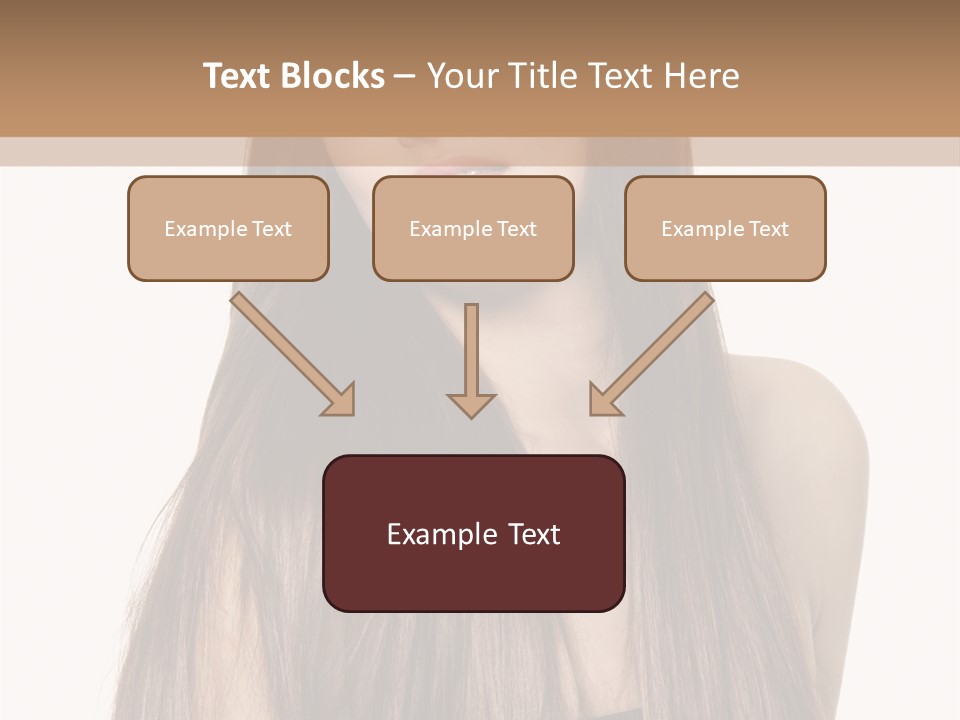 Girl Face Vertical PowerPoint Template
