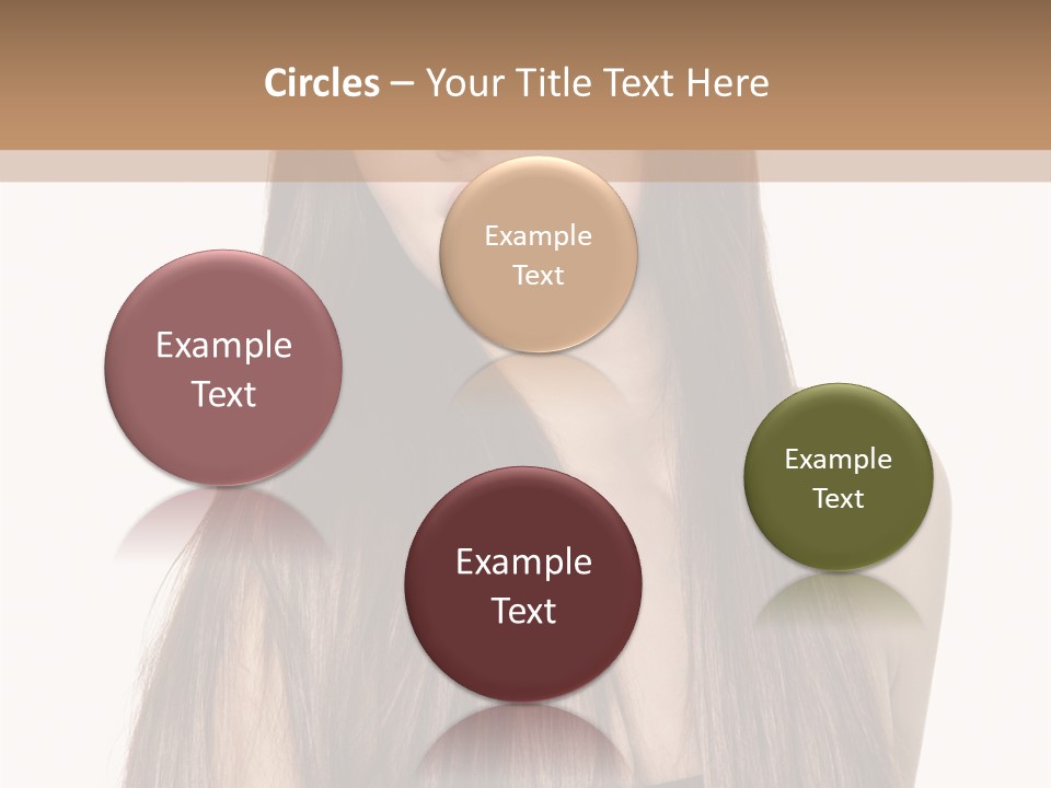 Girl Face Vertical PowerPoint Template