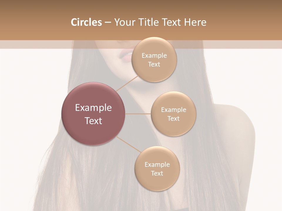 Girl Face Vertical PowerPoint Template