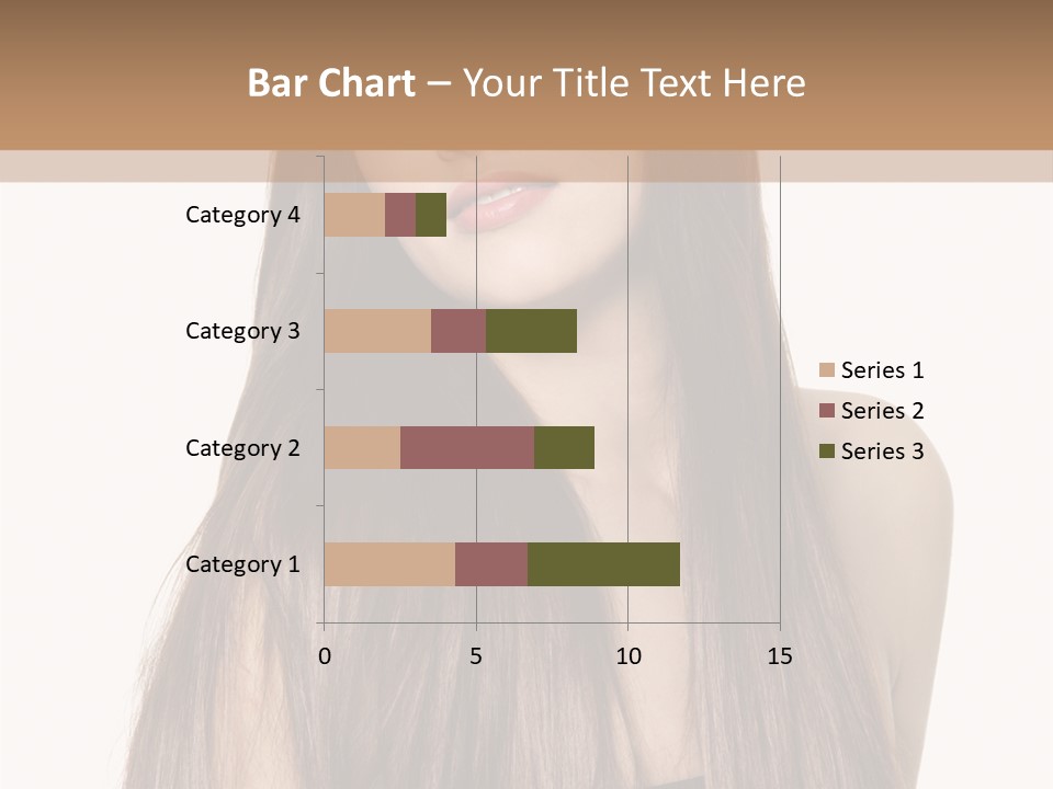 Girl Face Vertical PowerPoint Template