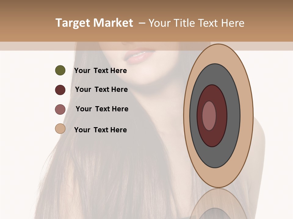 Girl Face Vertical PowerPoint Template