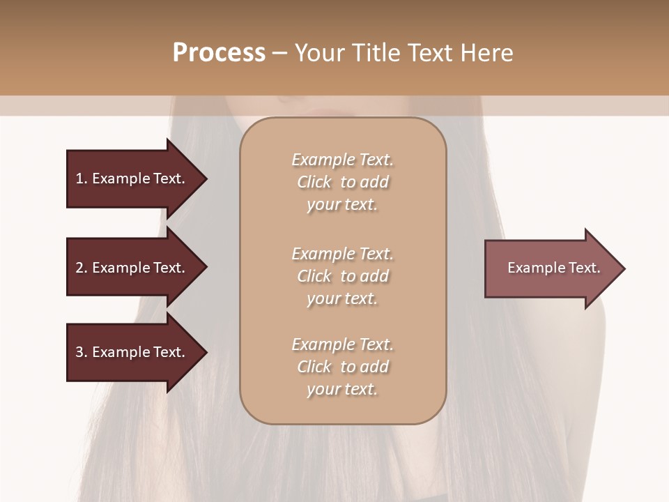 Girl Face Vertical PowerPoint Template