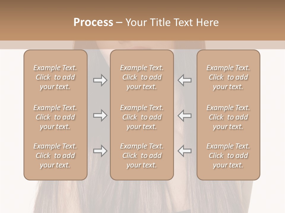 Girl Face Vertical PowerPoint Template