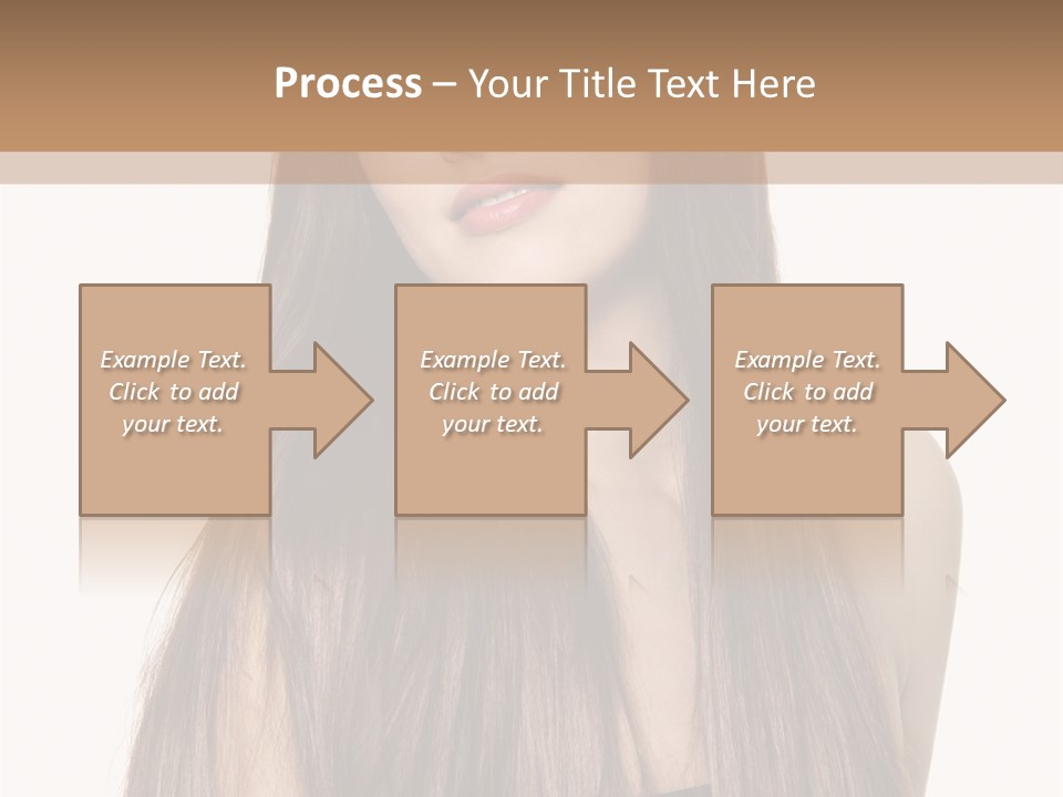 Girl Face Vertical PowerPoint Template