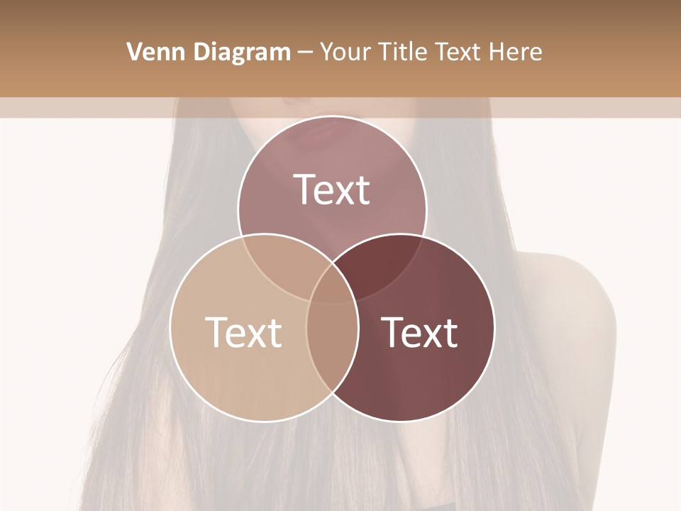 Girl Face Vertical PowerPoint Template