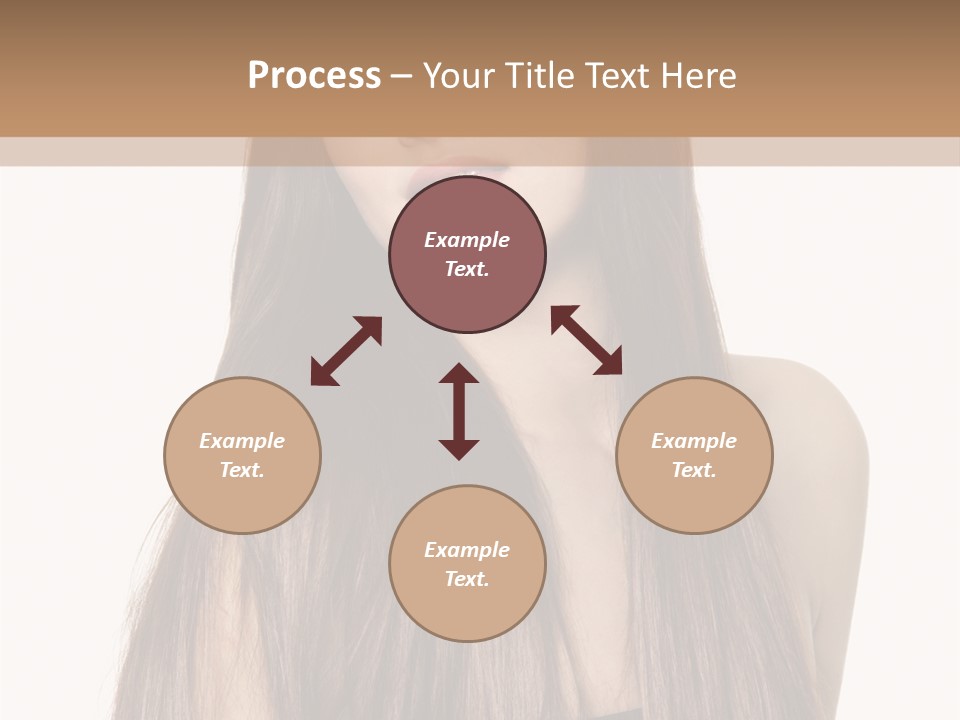 Girl Face Vertical PowerPoint Template