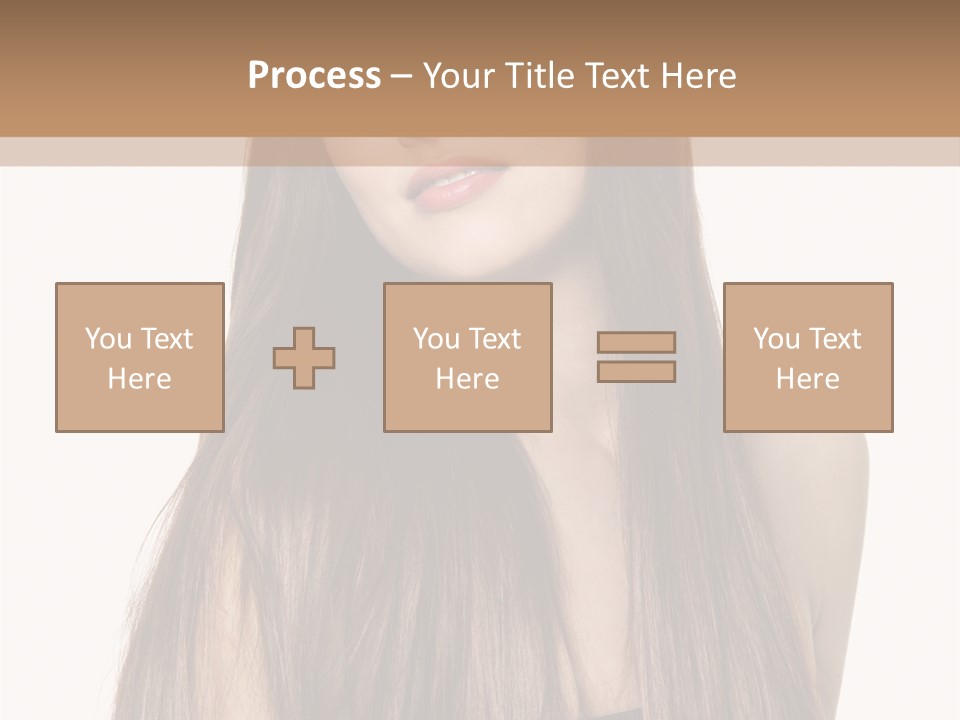 Girl Face Vertical PowerPoint Template