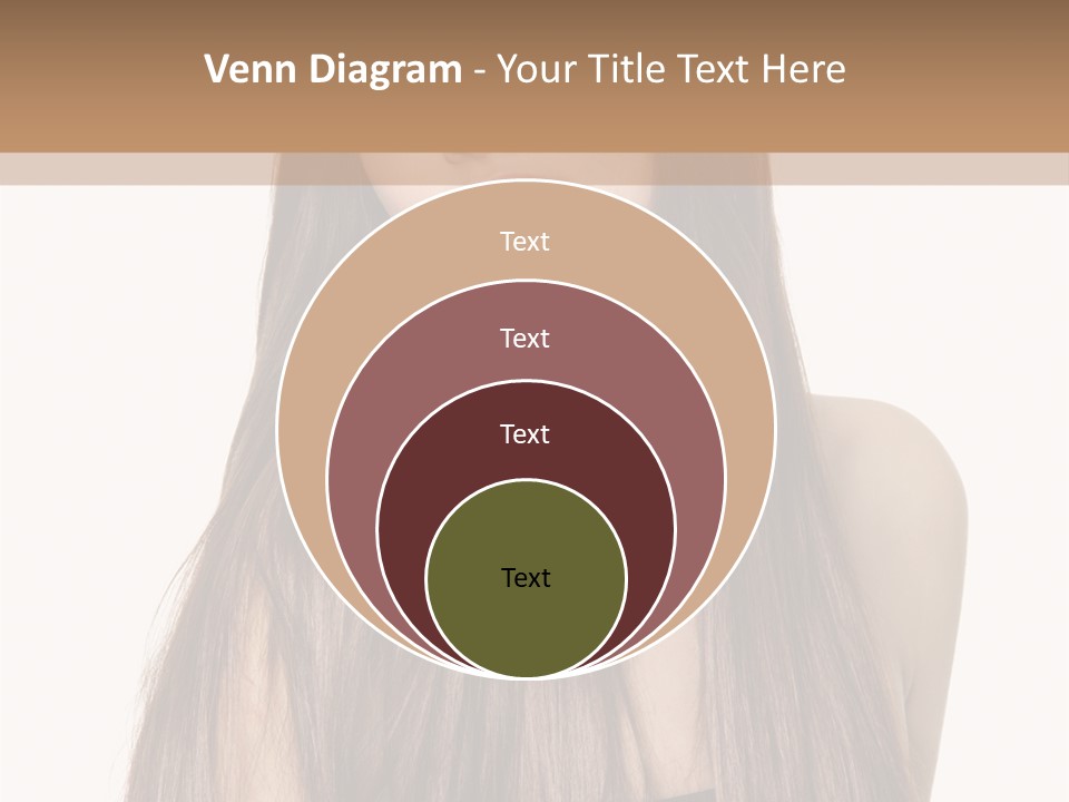 Girl Face Vertical PowerPoint Template