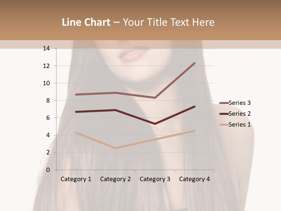 Girl Face Vertical PowerPoint Template