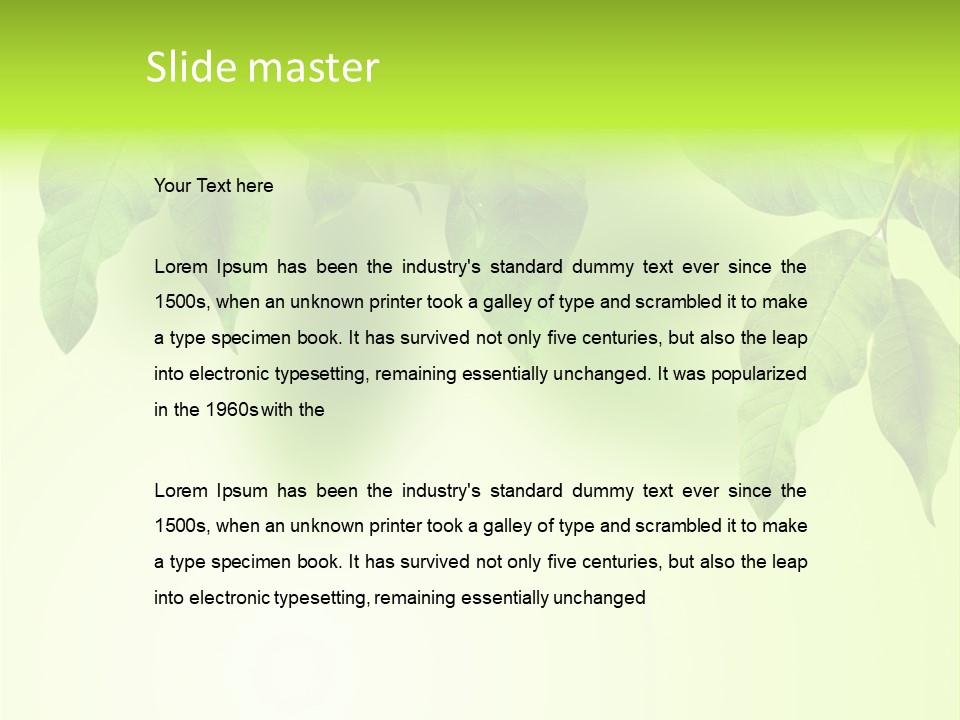 Design White Beauty PowerPoint Template