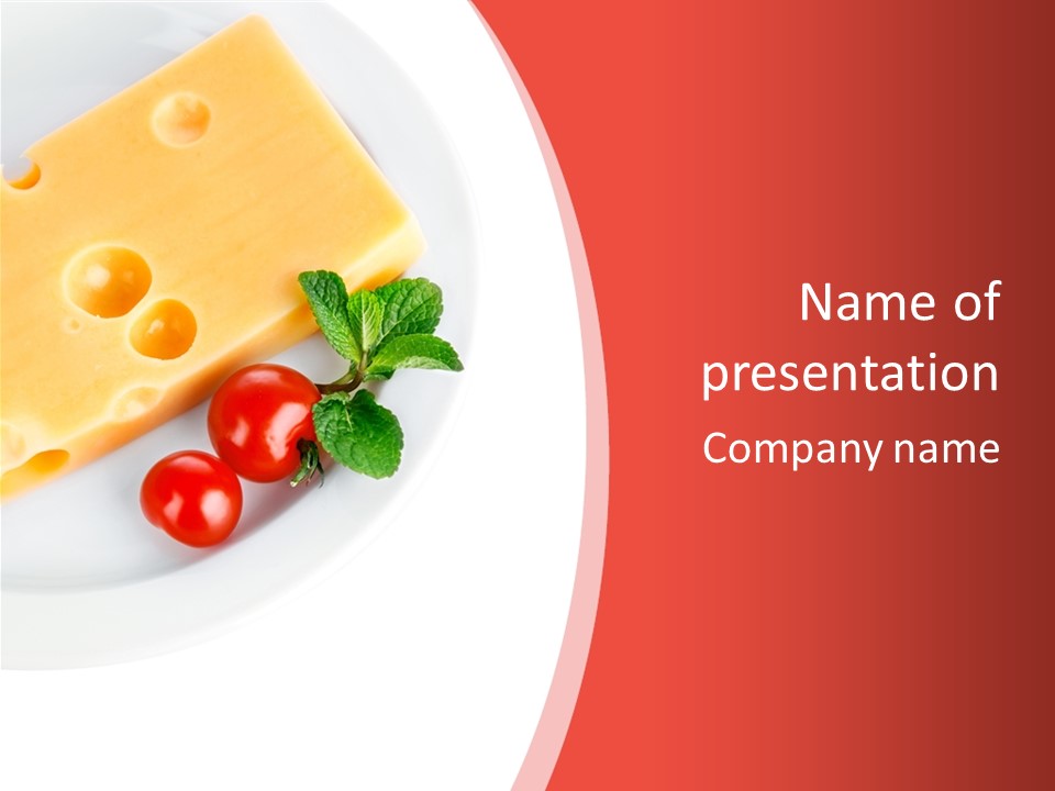 Milk Dairy Food PowerPoint Template