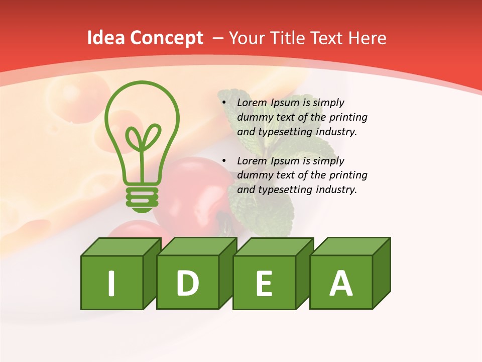 Milk Dairy Food PowerPoint Template