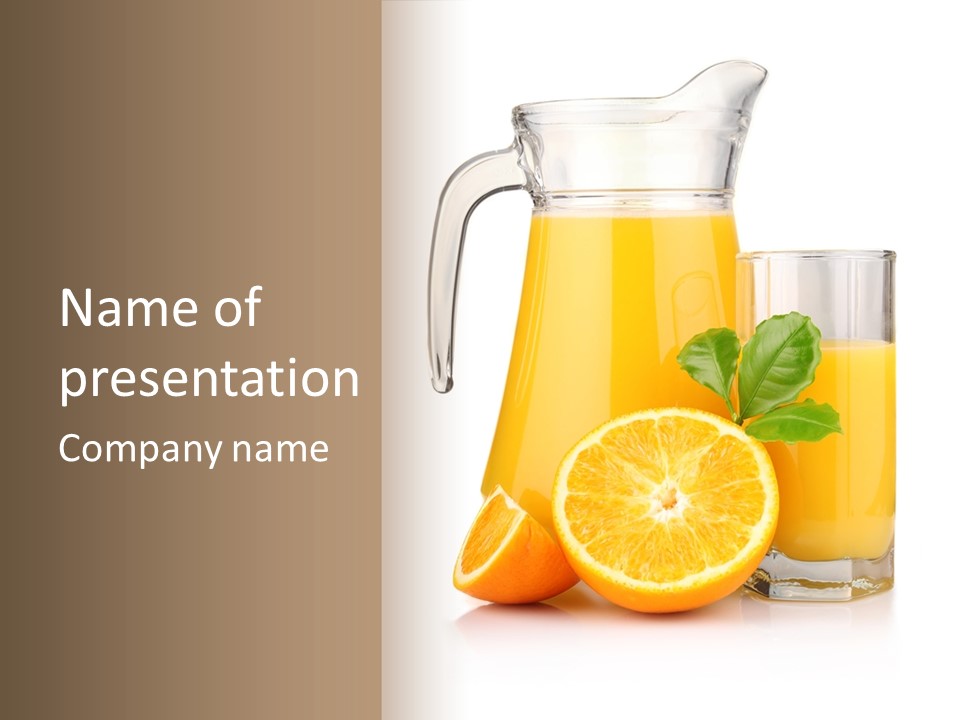 Glass Isolated Tropical PowerPoint Template