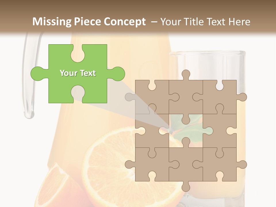 Glass Isolated Tropical PowerPoint Template