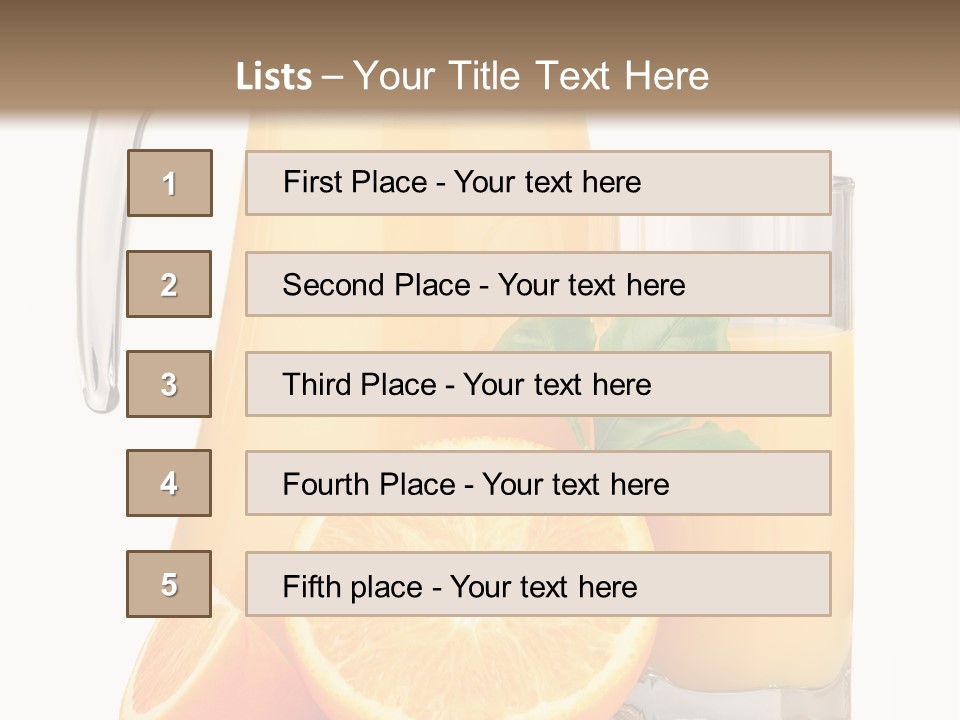 Glass Isolated Tropical PowerPoint Template
