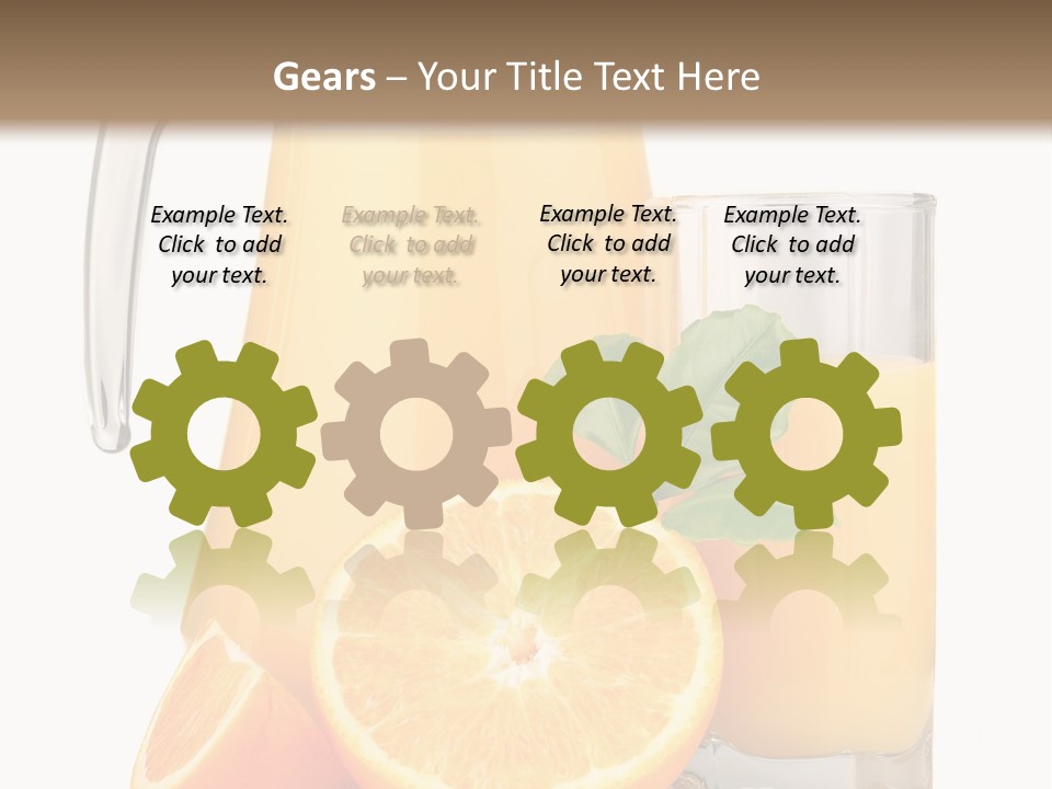 Glass Isolated Tropical PowerPoint Template