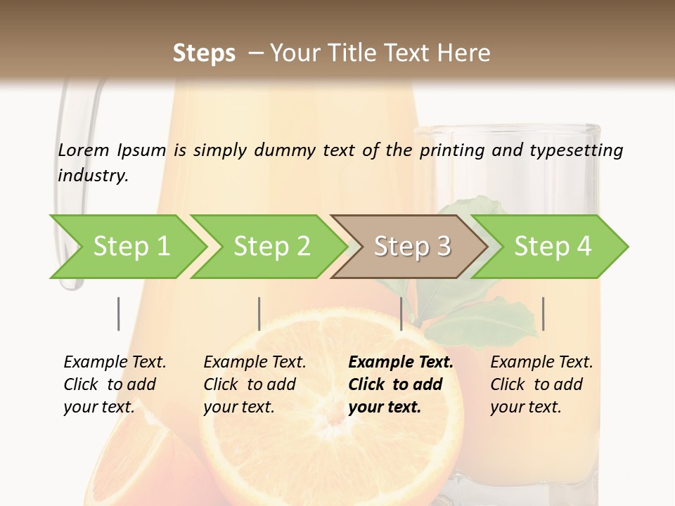 Glass Isolated Tropical PowerPoint Template