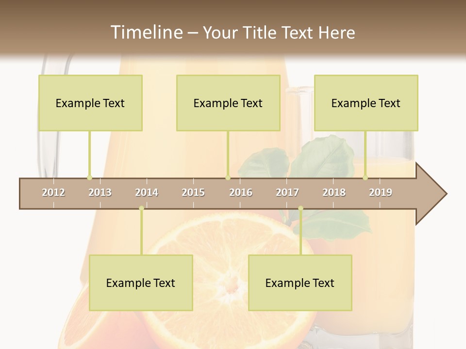 Glass Isolated Tropical PowerPoint Template