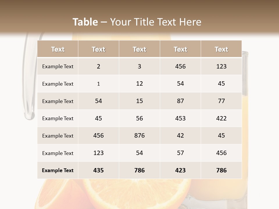 Glass Isolated Tropical PowerPoint Template