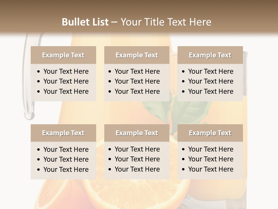 Glass Isolated Tropical PowerPoint Template