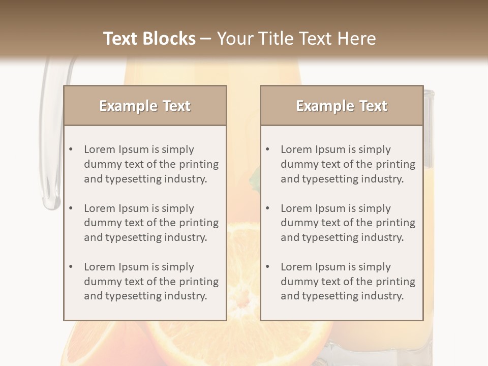 Glass Isolated Tropical PowerPoint Template