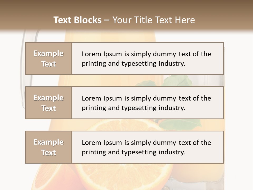 Glass Isolated Tropical PowerPoint Template