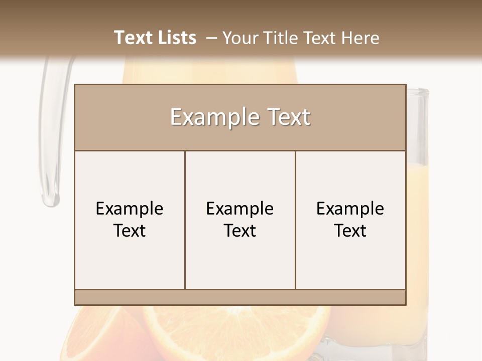 Glass Isolated Tropical PowerPoint Template