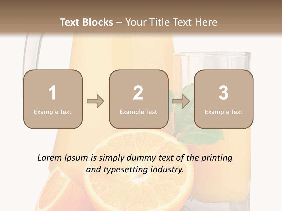 Glass Isolated Tropical PowerPoint Template