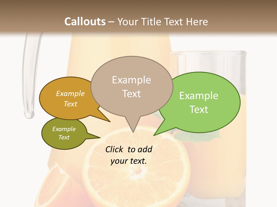 Glass Isolated Tropical PowerPoint Template